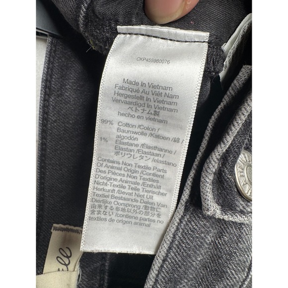 Madewell The Perfect Vtg Jean Black High Rise Straight Leg Denim 26 CKP455980076 - Picture 6 of 14